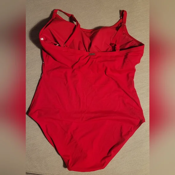 Calvin Klein Red Women's Swimsuit - Picture 2 of 6